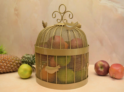 'Canary' Metal Fruit Basket / Organiser - Peppylittlethings.com