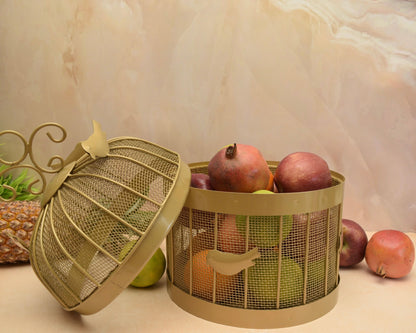 'Canary' Metal Fruit Basket / Organiser - Peppylittlethings.com