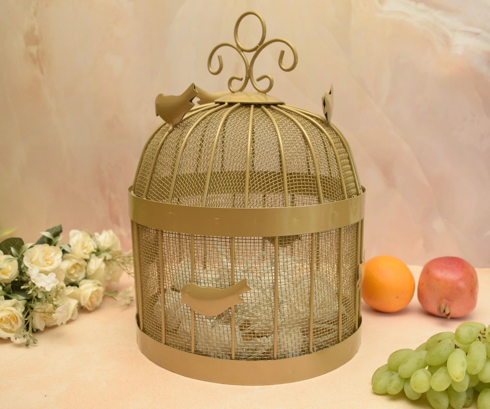 'Canary' Metal Fruit Basket / Organiser - Peppylittlethings.com