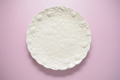 'Celeste' White Floral Dessert Plate - Peppylittlethings.com