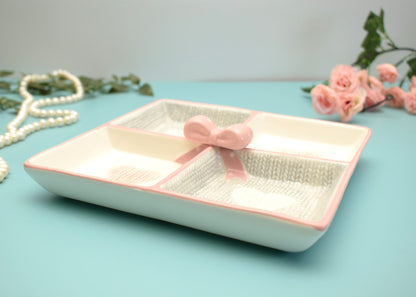 'Enchant' Four Squared Heart Platter - Peppylittlethings.com