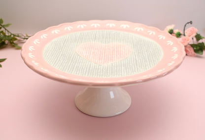 'Enchant' Pink Heart Cake Stand - Peppylittlethings.com