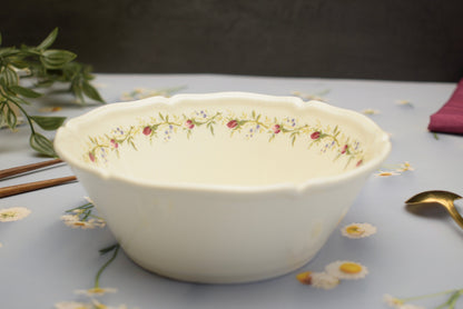 'Garland Roses' Ceramic Bowl - Peppylittlethings.com