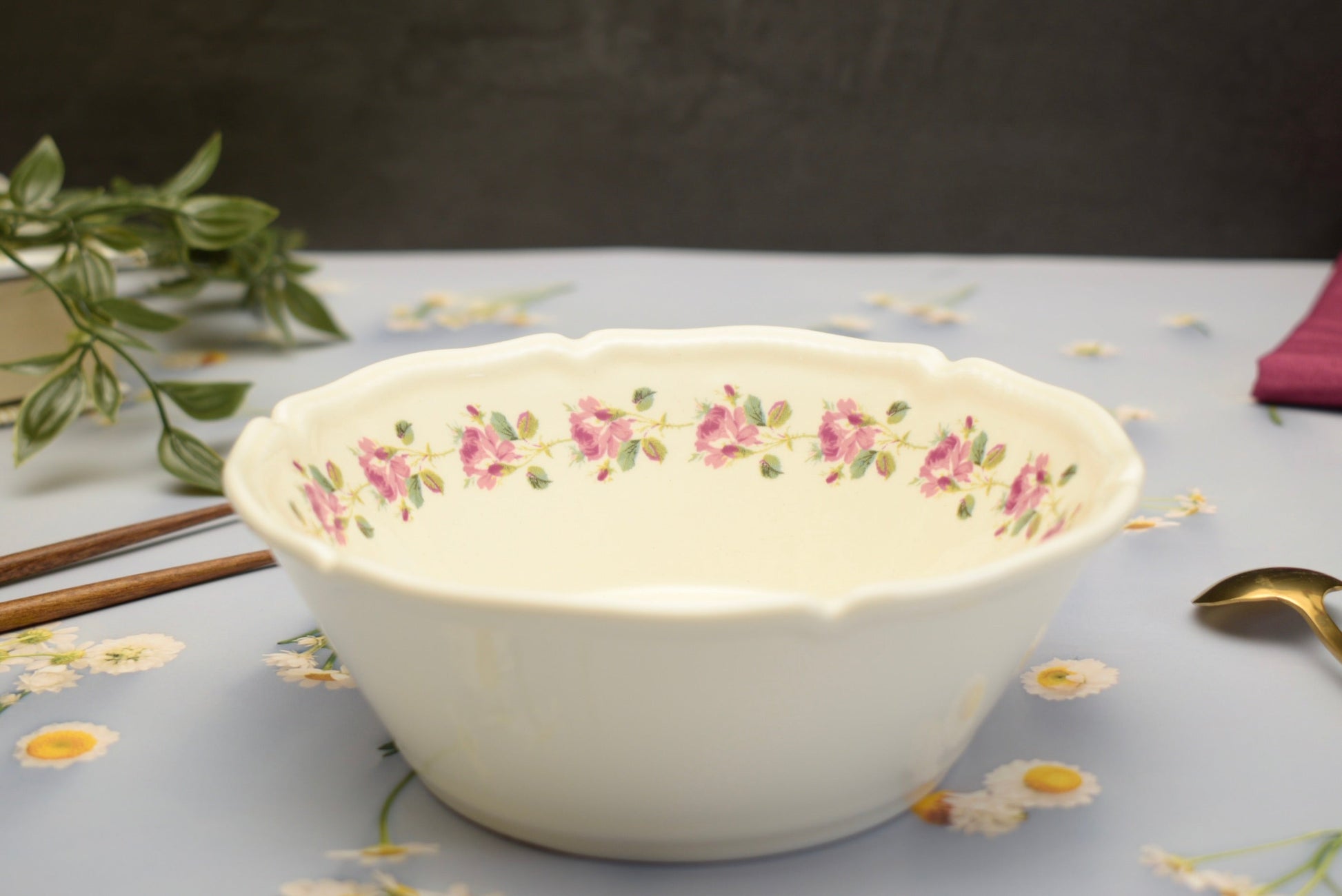 'Roses' Ceramic Bowl - Peppylittlethings.com