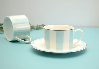 'Tiffany' Bone China cup & Saucer Set Of 1 - Peppylittlethings.com