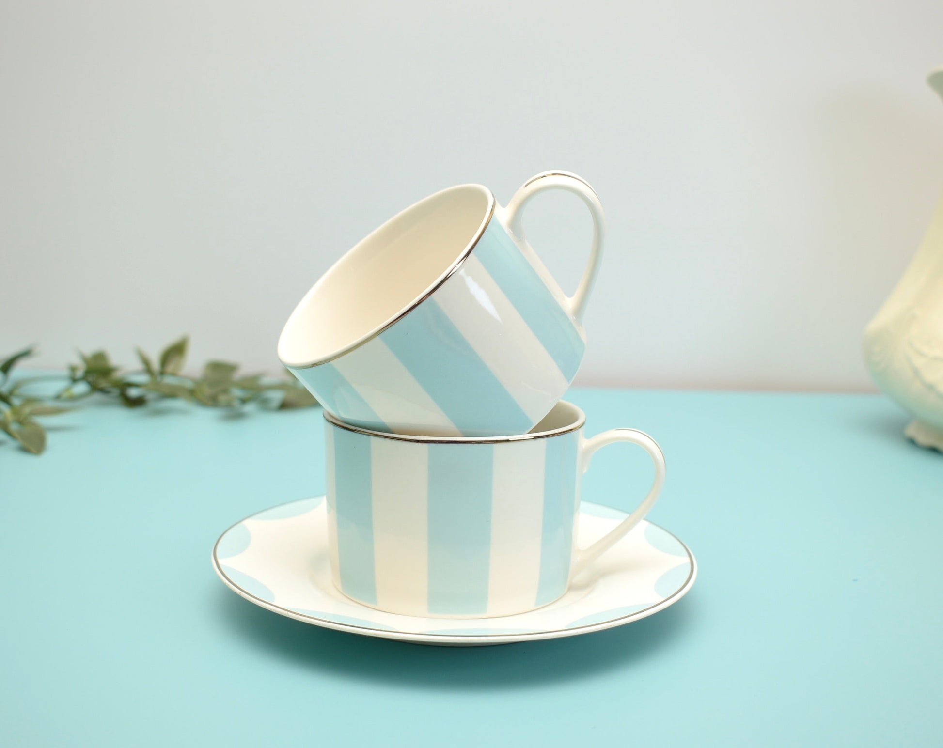 'Tiffany' Bone China cup & Saucer Set Of 1 - Peppylittlethings.com