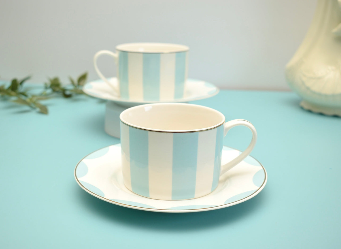 'Tiffany' Bone China cup & Saucer Set Of 1 - Peppylittlethings.com