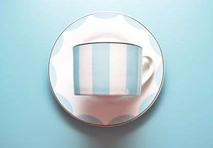 'Tiffany' Bone China cup & Saucer Set Of 1 - Peppylittlethings.com